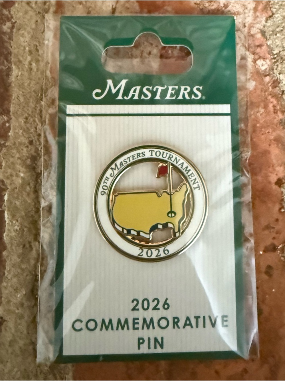 2026 Rare Masters Yellow and Green 2026 Tournament Pin